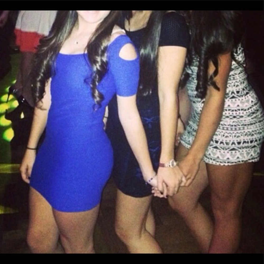 Royal blue bodycon